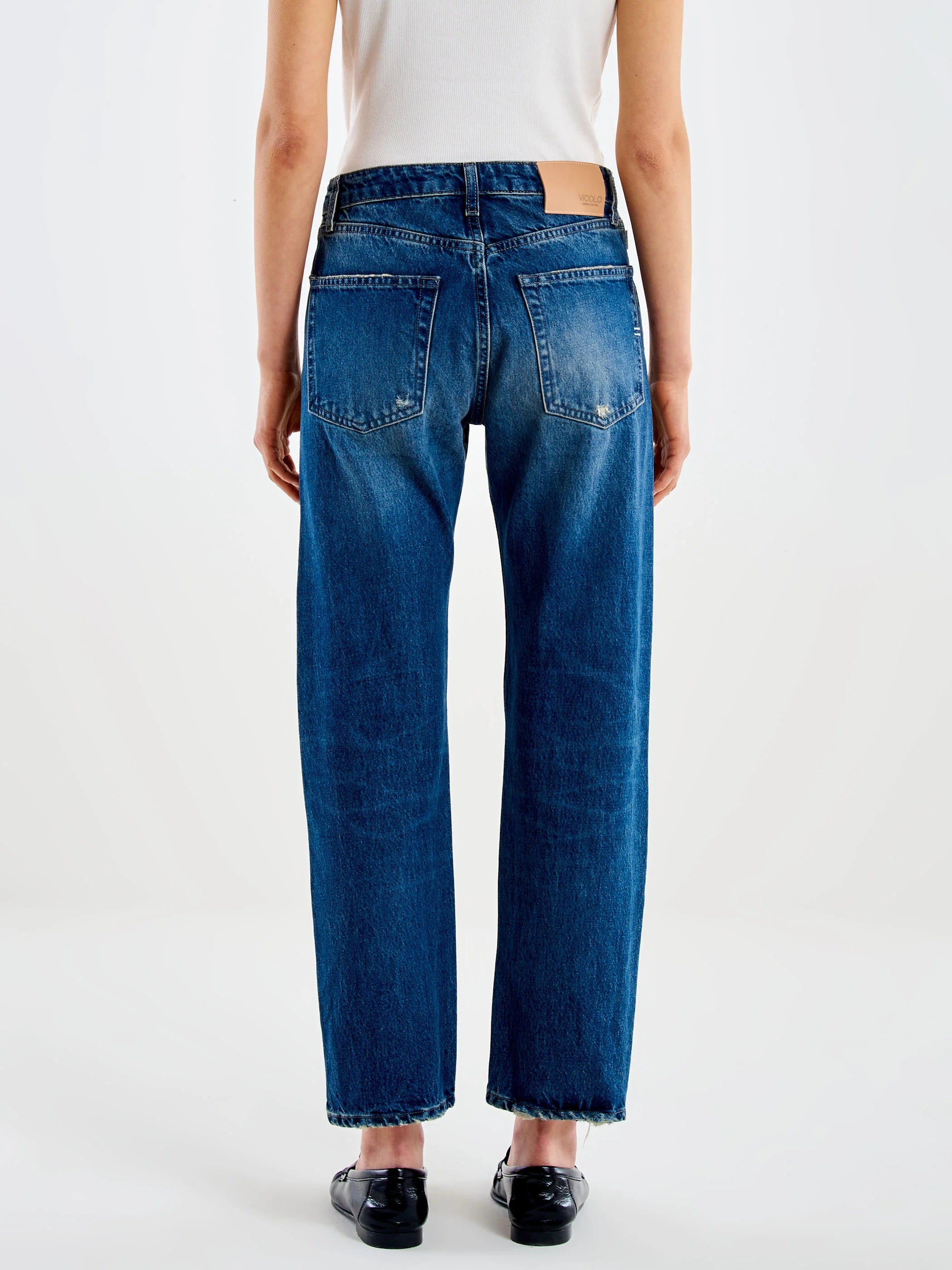 Jeans Zoe mit Schmuckknöpfen Vicolo