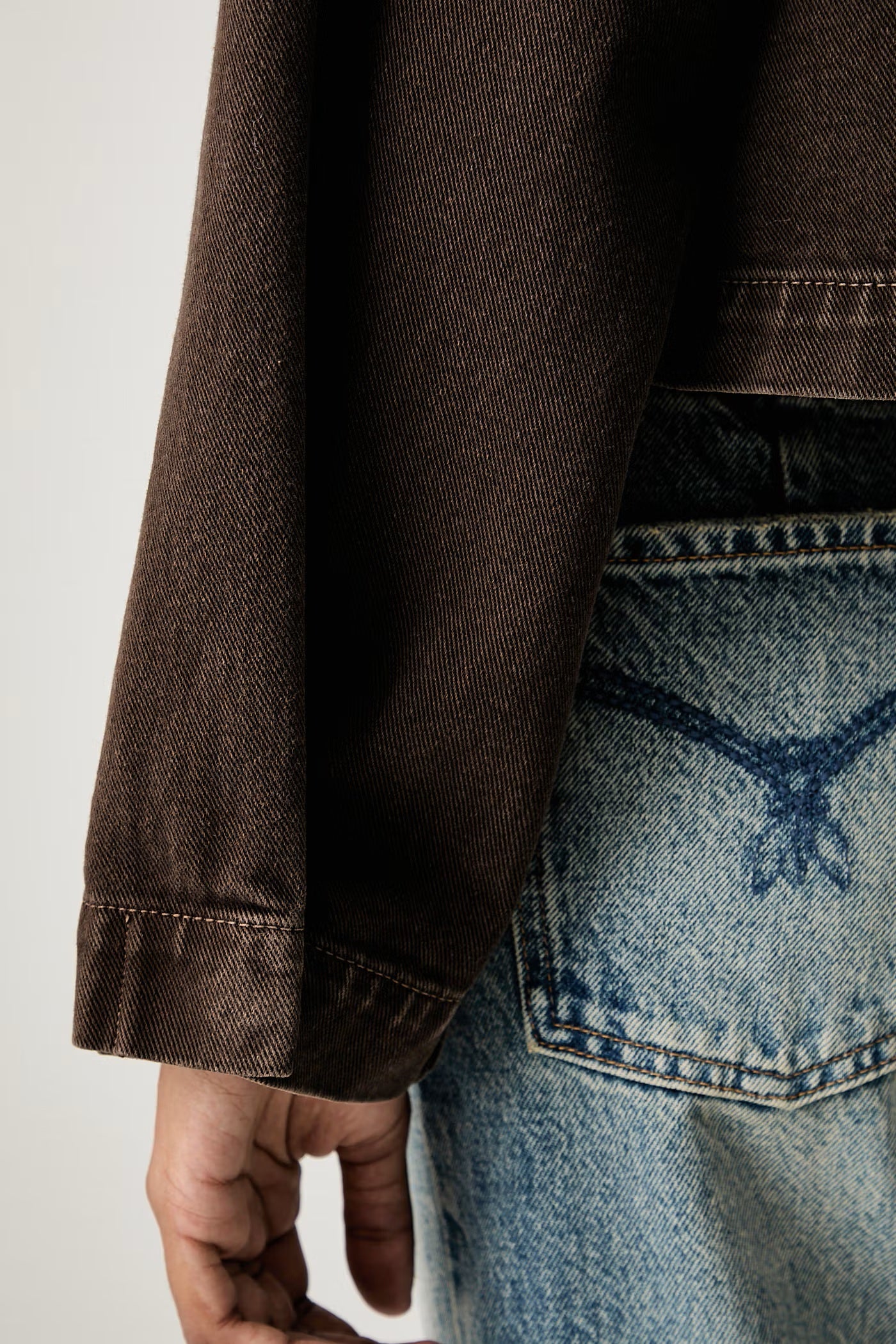 Denim-Overshirt mit Schmuckknöpfen Vicolo