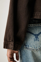 Denim-Overshirt mit Schmuckknöpfen Vicolo