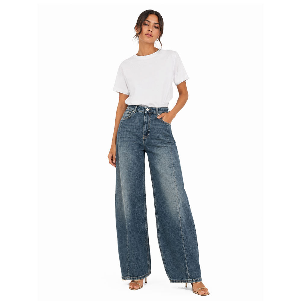 Jeans in denim balloon Vicolo