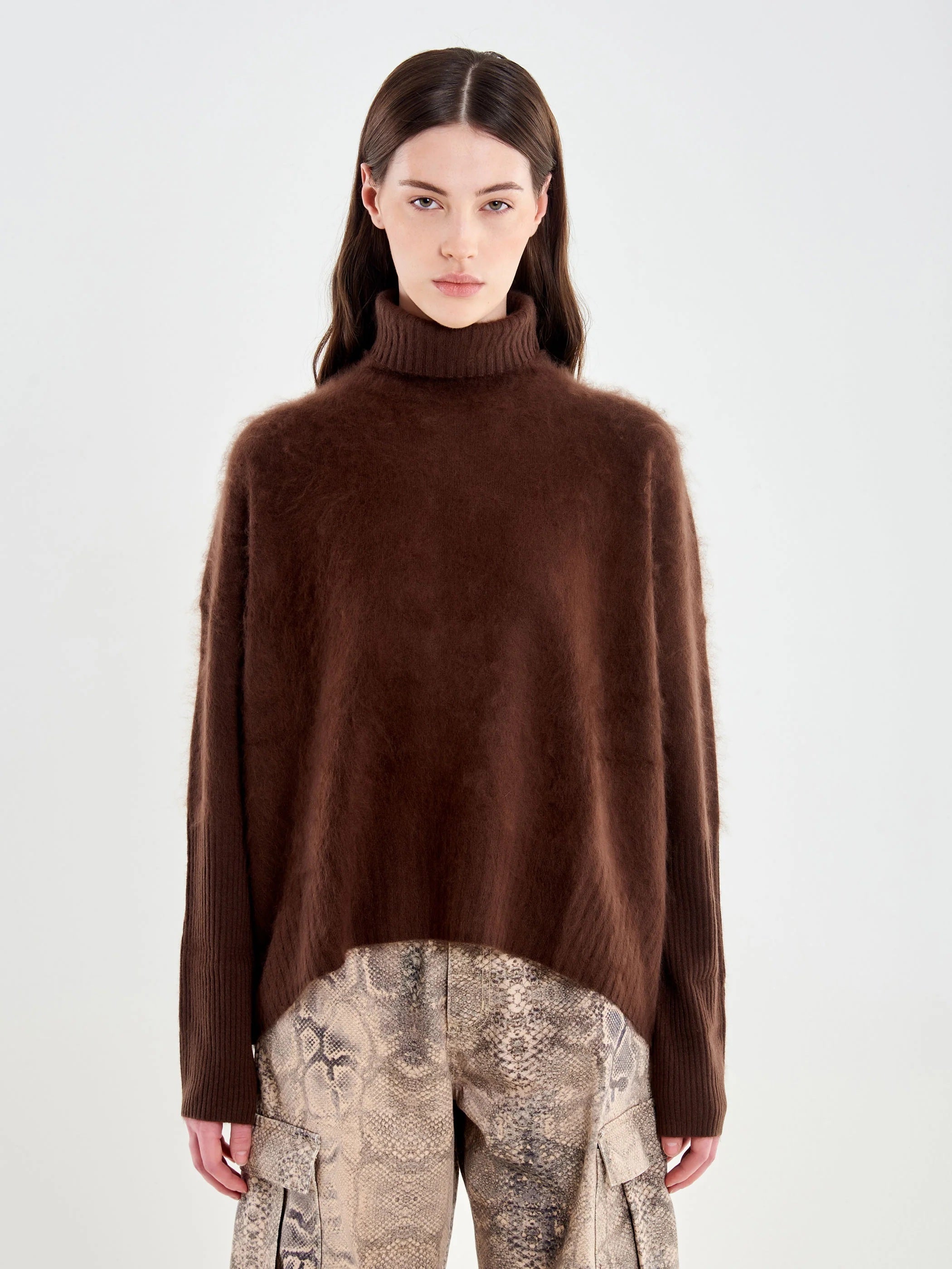 Vicolo brushed wool turtleneck
