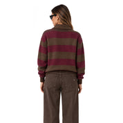 Vicolo striped brushed wool polo shirt