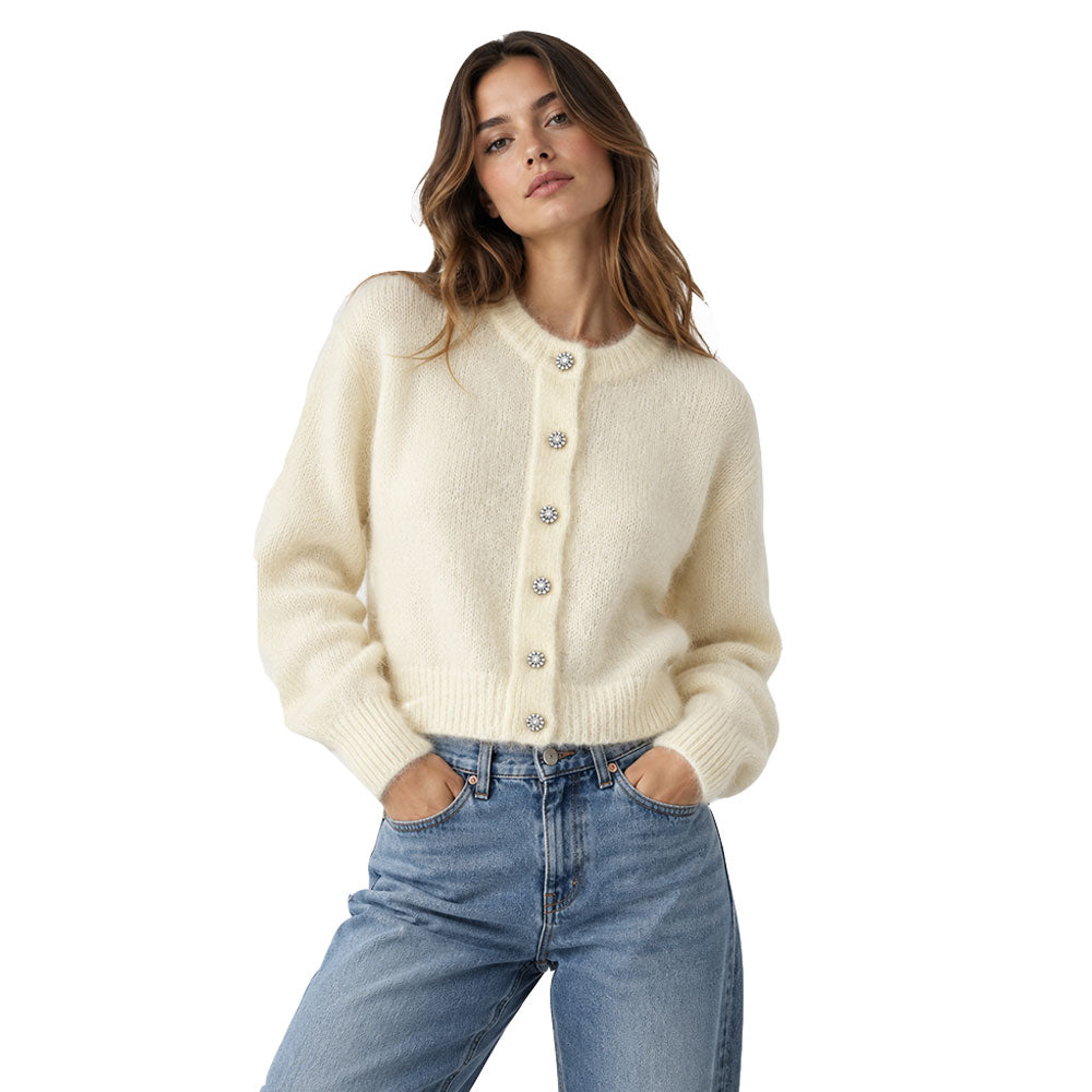Vicolo cardigan with jeweled buttons