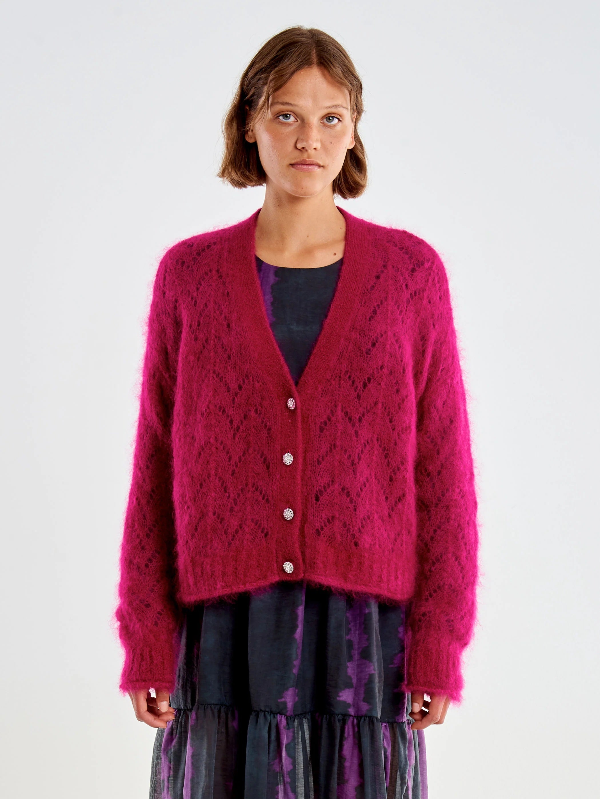 Vicolo open-knit cardigan