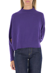 Vicolo viscose-blend mock-neck top