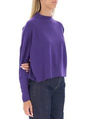 Vicolo viscose-blend mock-neck top