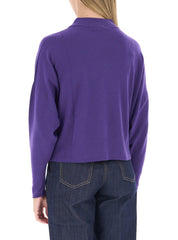 Vicolo viscose-blend mock-neck top