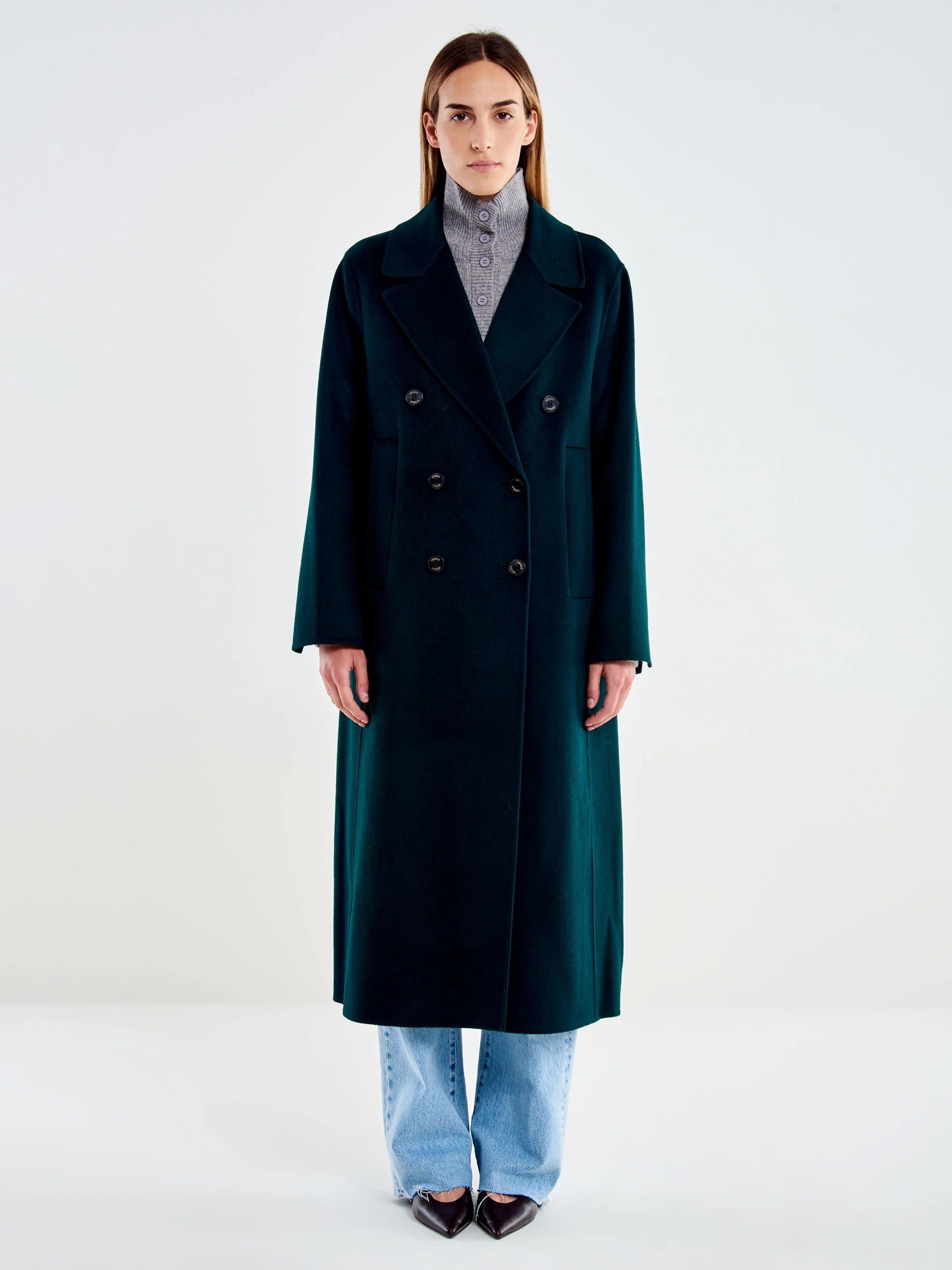 Vicolo long double-breasted coat