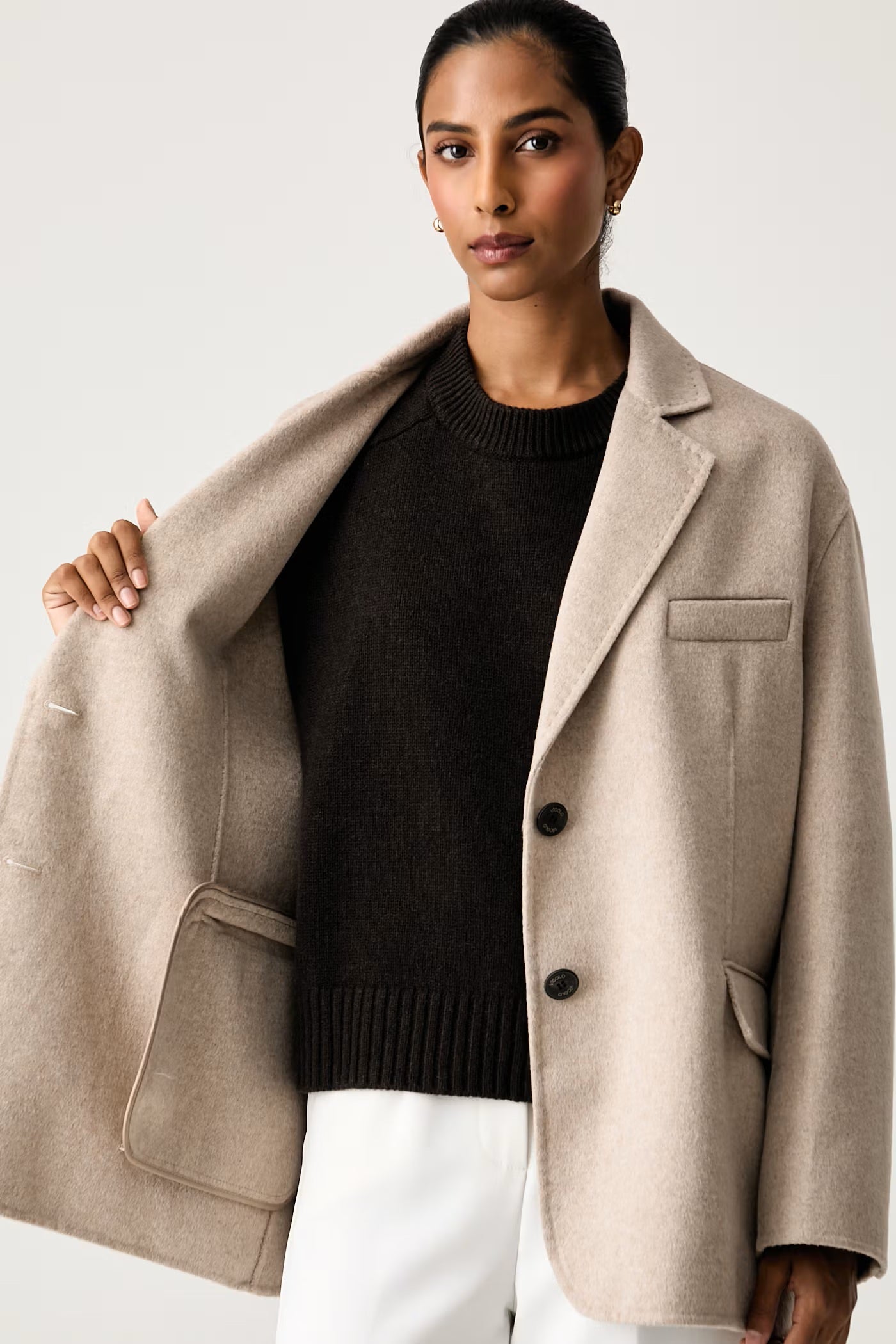Cappotto corto in misto lana Vicolo