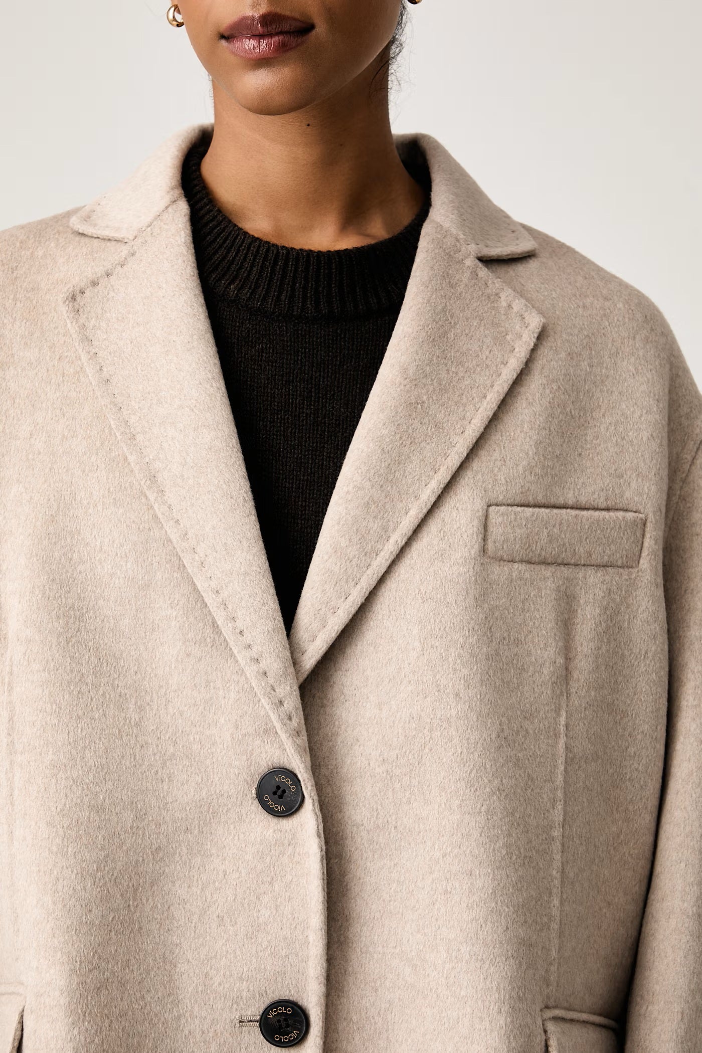 Cappotto corto in misto lana Vicolo