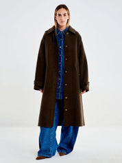 Cappotto in lana con cappuccio Vicolo