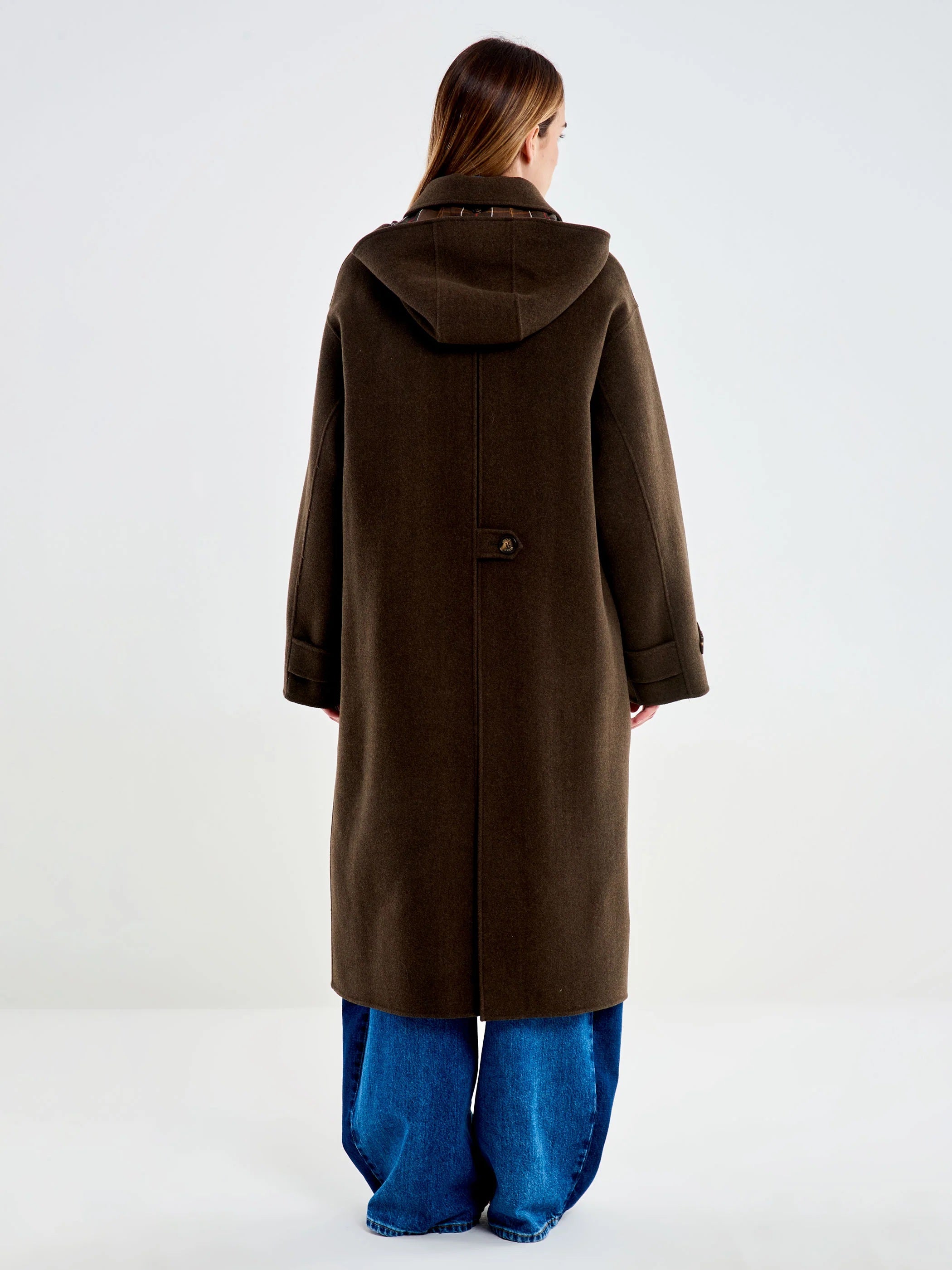 Cappotto in lana con cappuccio Vicolo