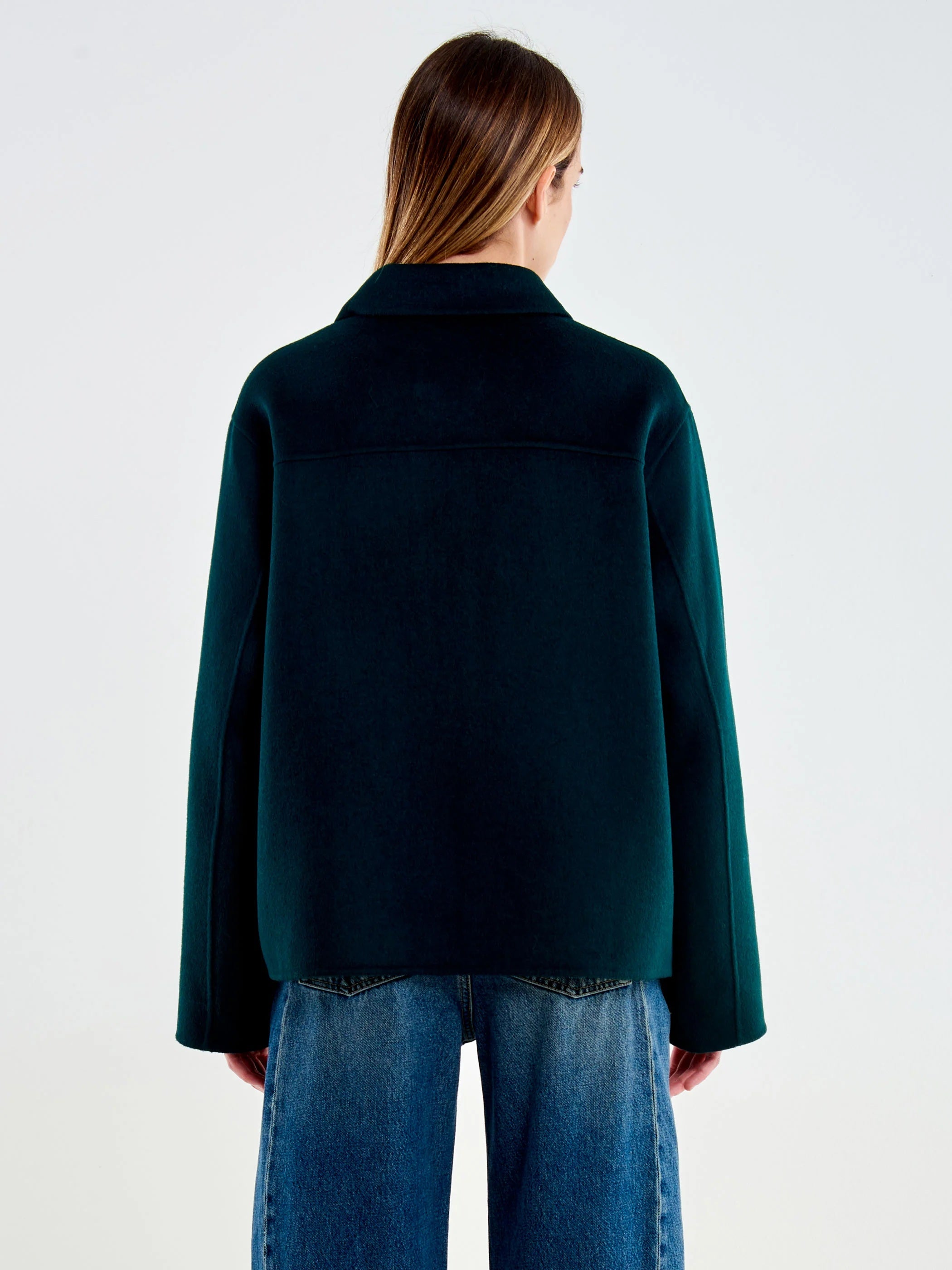 Vicolo Boxy Jacket with Collar