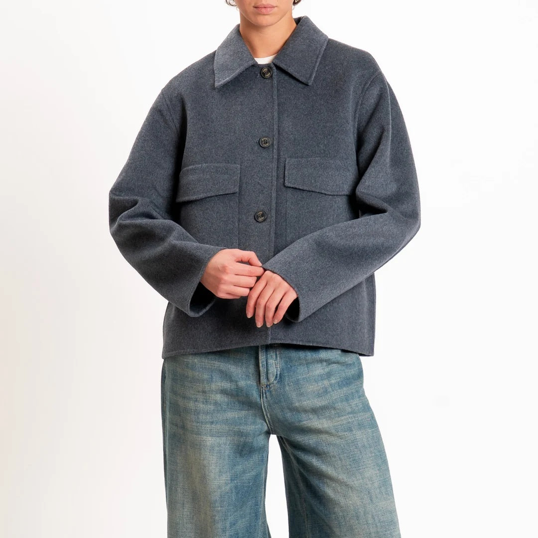 Vicolo Boxy Jacket with Collar