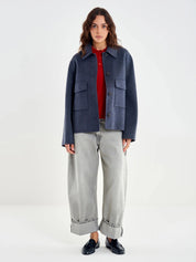 Vicolo Boxy Jacket with Collar