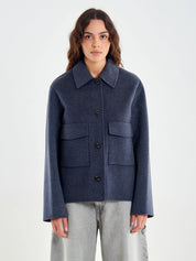 Vicolo Boxy Jacket with Collar