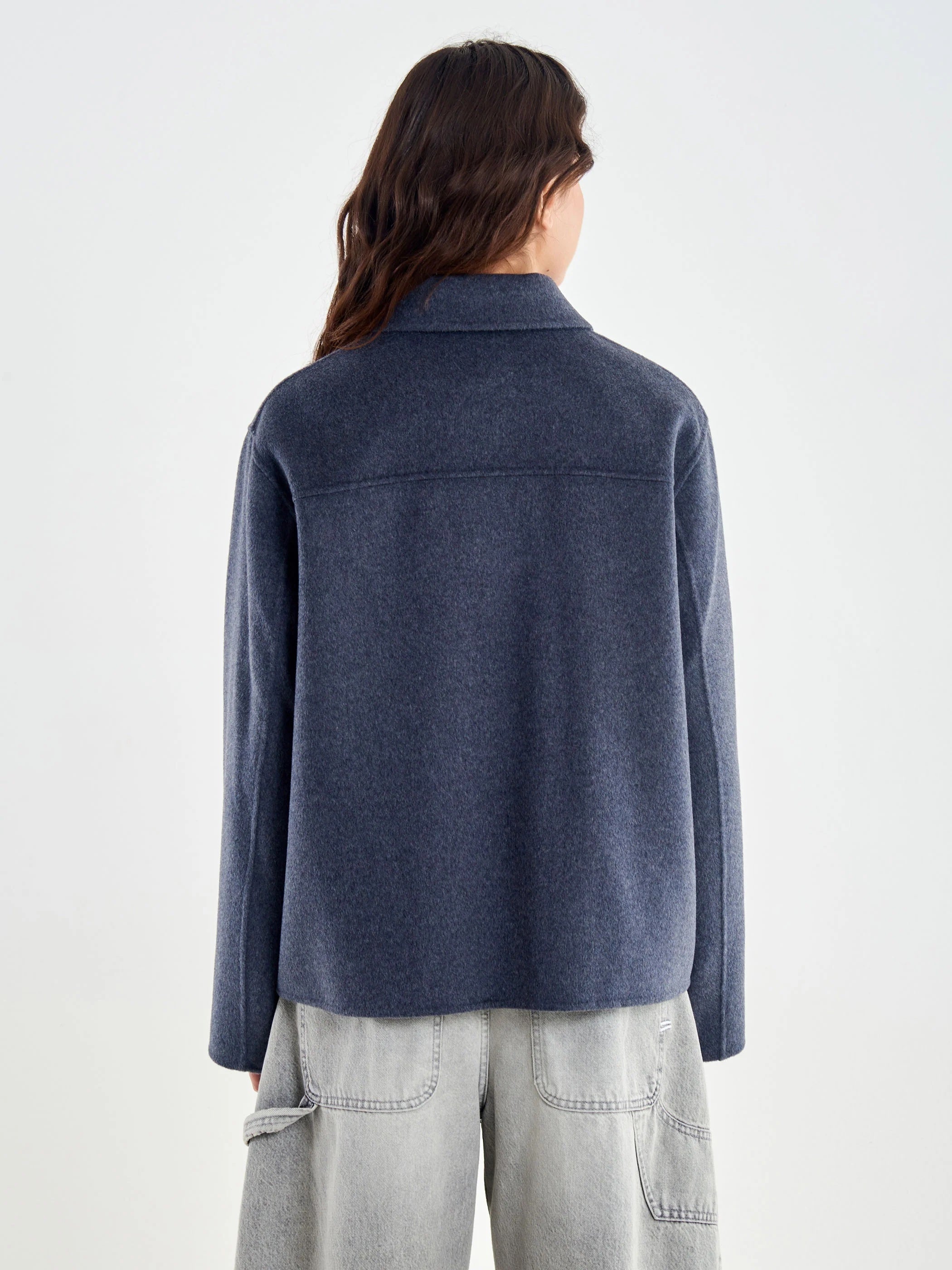 Vicolo Boxy Jacket with Collar