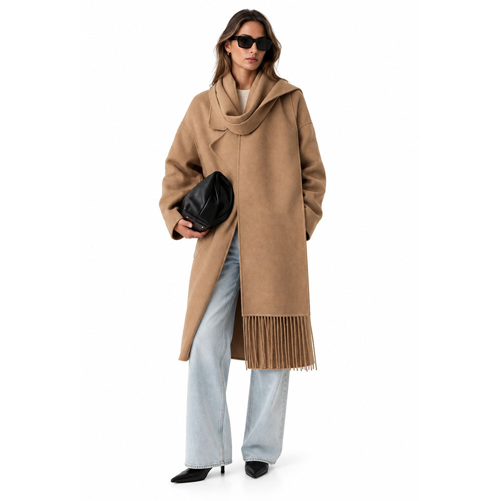 Cappotto doppiopetto in misto lana Vicolo