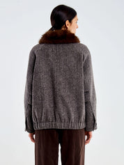 Vicolo faux-quilted jacket