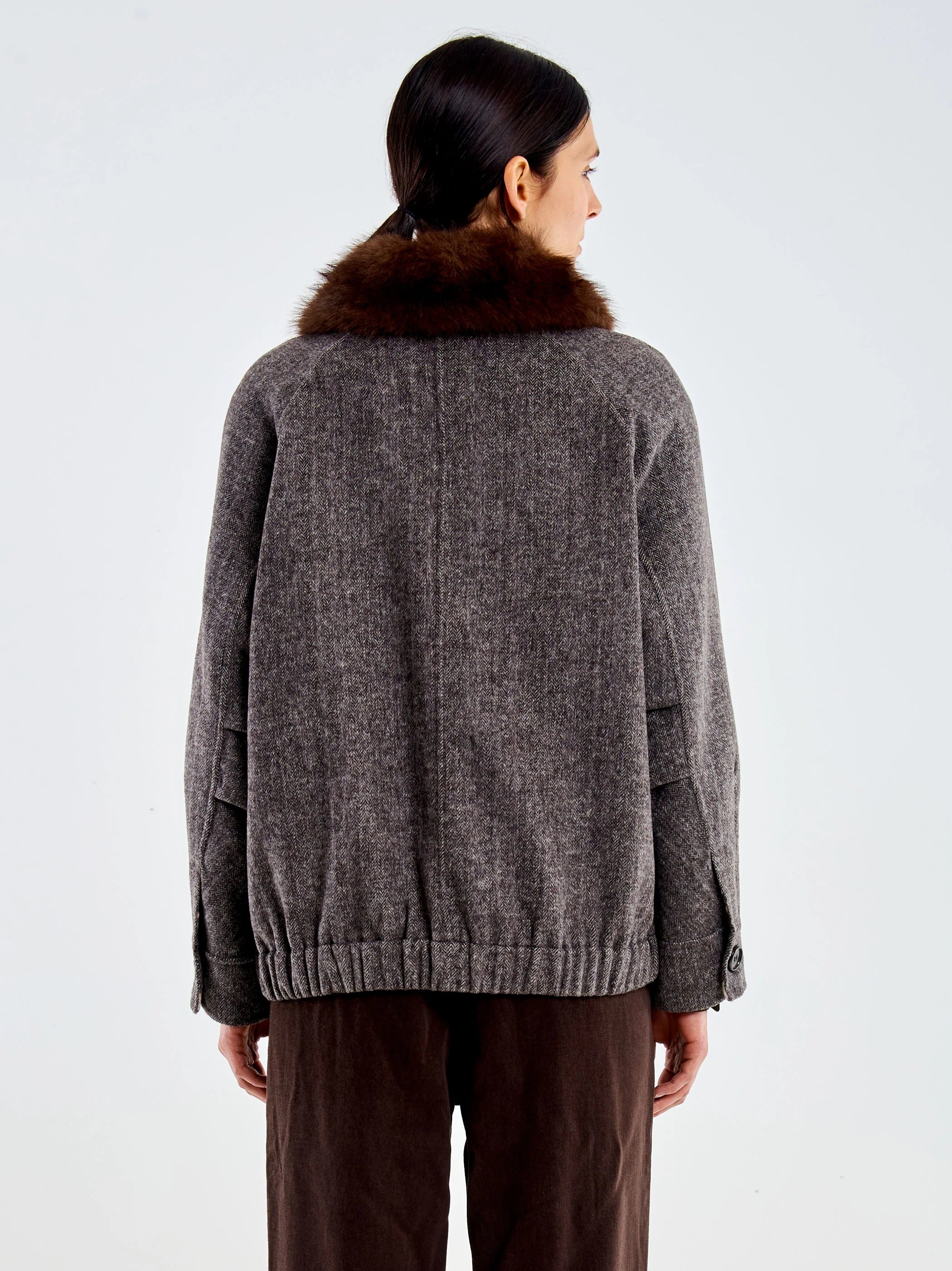 Vicolo faux-quilted jacket