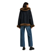 Giubbotto in denim con pelliccia Vicolo