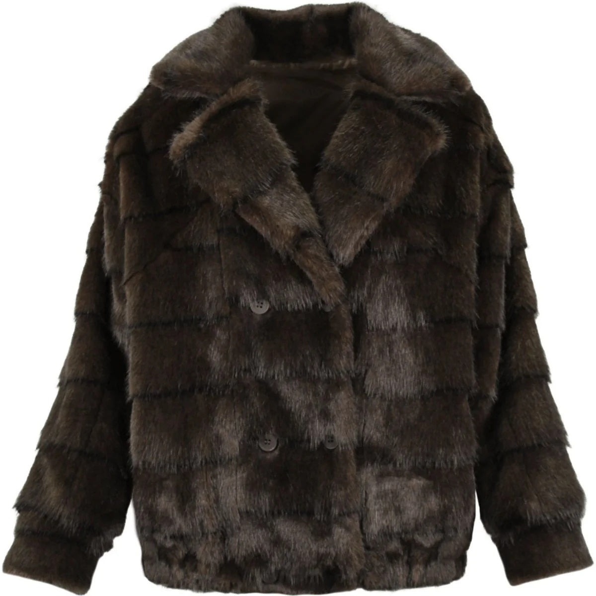 Bomber in ecopelliccia doppiopetto Anonyme