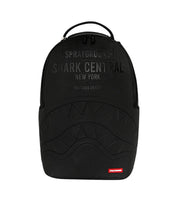 Shark Central Embossed Black Nylon Sprayground Backpack