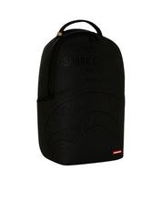 Shark Central Embossed Black Nylon Sprayground Backpack