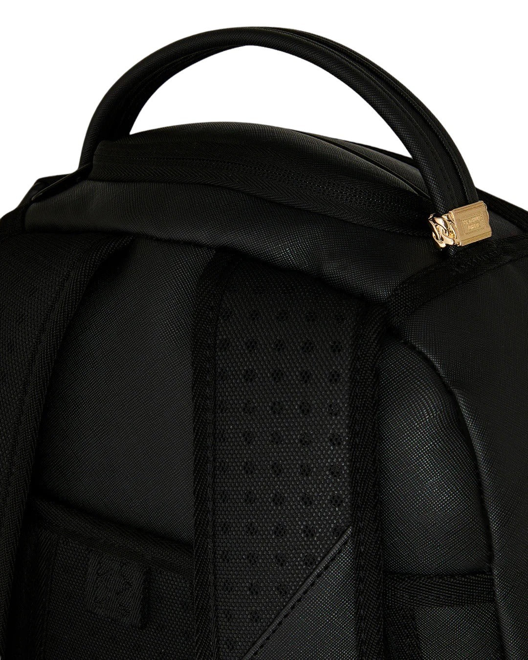 Shark Central Embossed Black Nylon Sprayground Backpack