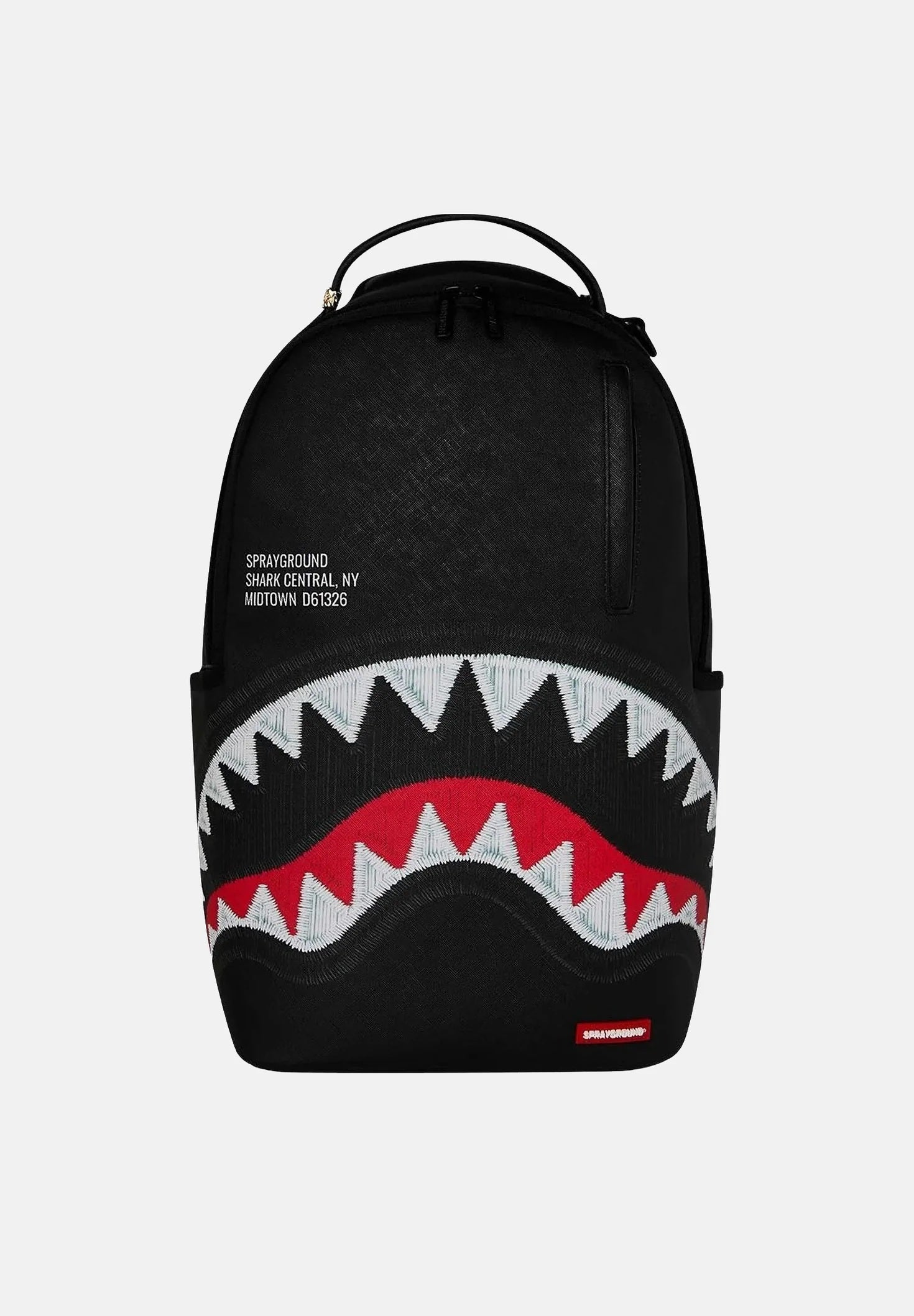 Zaino Shark Central Black Embroidered Shark Sprayground
