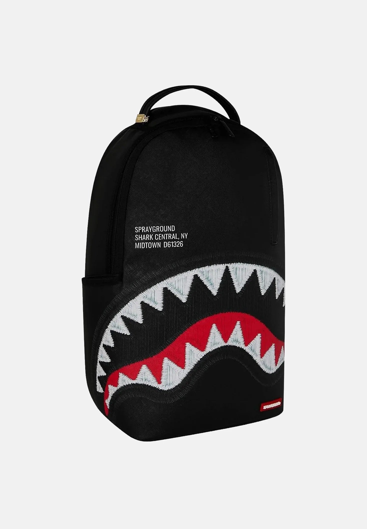 Zaino Shark Central Black Embroidered Shark Sprayground