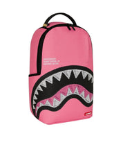 Shark Central Pink Embroidered Shark Sprayground Backpack