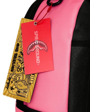 Shark Central Pink Embroidered Shark Sprayground Backpack
