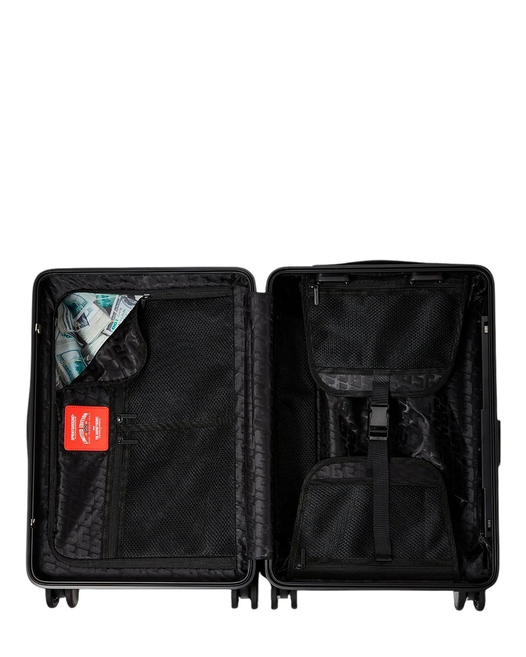 Cabin Trolley Center Rip Revealing Gray Check Sprayground