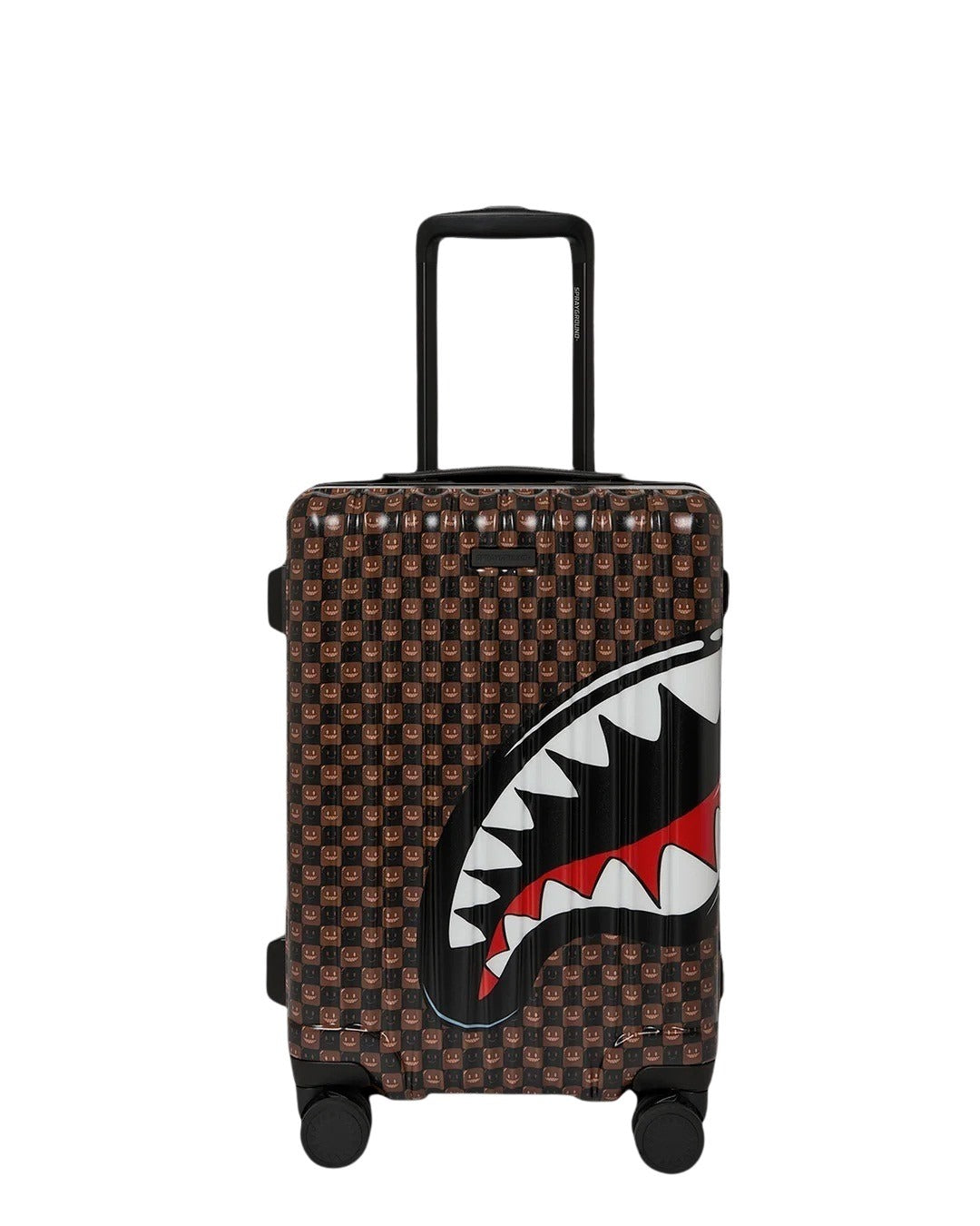 Cabin Trolley Sharks In Paris WTF Bubble Brown Check Sprayground