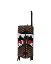 Cabin Trolley Sharks In Paris WTF Bubble Brown Check Sprayground