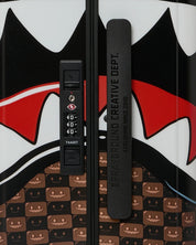 Cabin Trolley Sharks In Paris WTF Bubble Brown Check Sprayground
