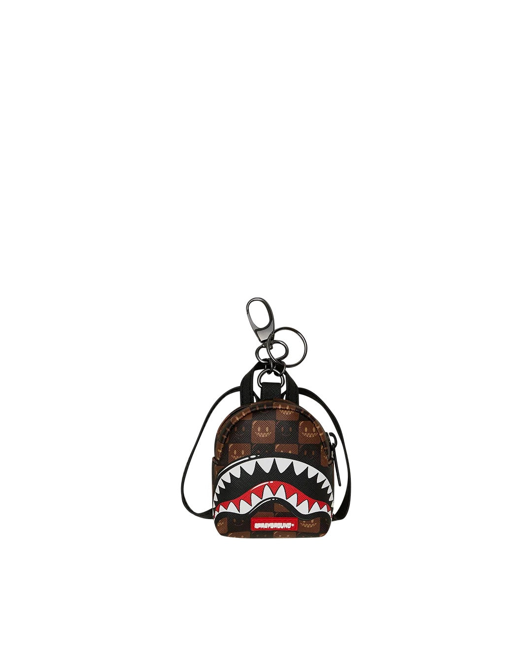 Portachiavi Sharks In Paris WTF Bubble Brown Check Sprayground