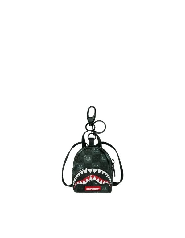 Portachiavi Sharks In Paris WTF Bubbly Black Check Sprayground