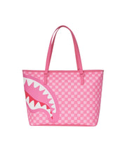 Pink New Check Faces Tote Sprayground Bag