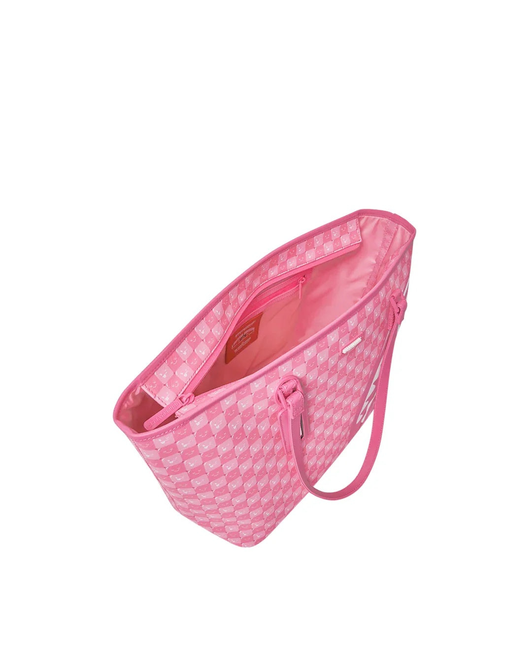 Pink New Check Faces Tote Sprayground Bag