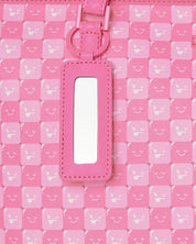 Pink New Check Faces Tote Sprayground Bag