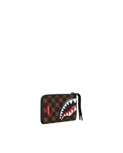 Sharks In Paris Wallet WTF Bubble Brown Check Sprayground