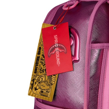 Zaino Metallic Pink Metallic Drip Sprayground