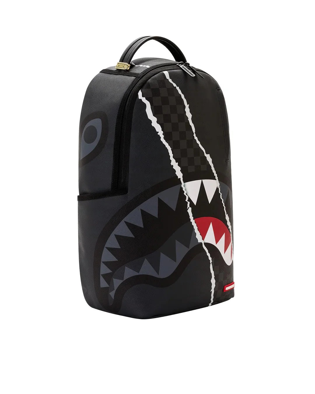 Rucksack Center Rip Revealing Gray Check Sprayground