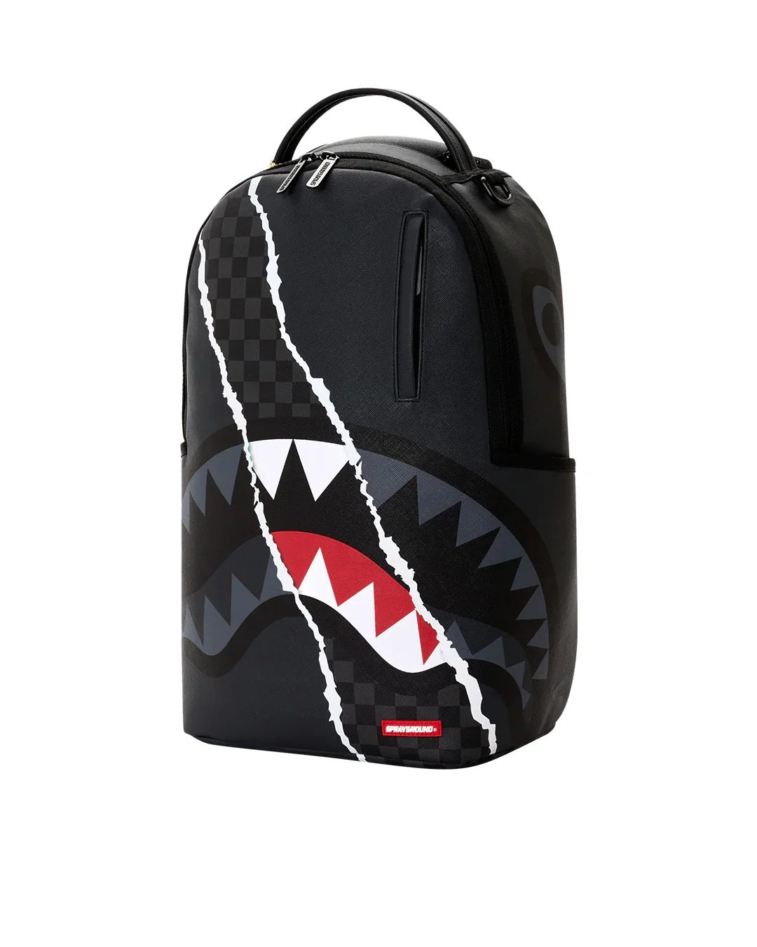 Rucksack Center Rip Revealing Gray Check Sprayground