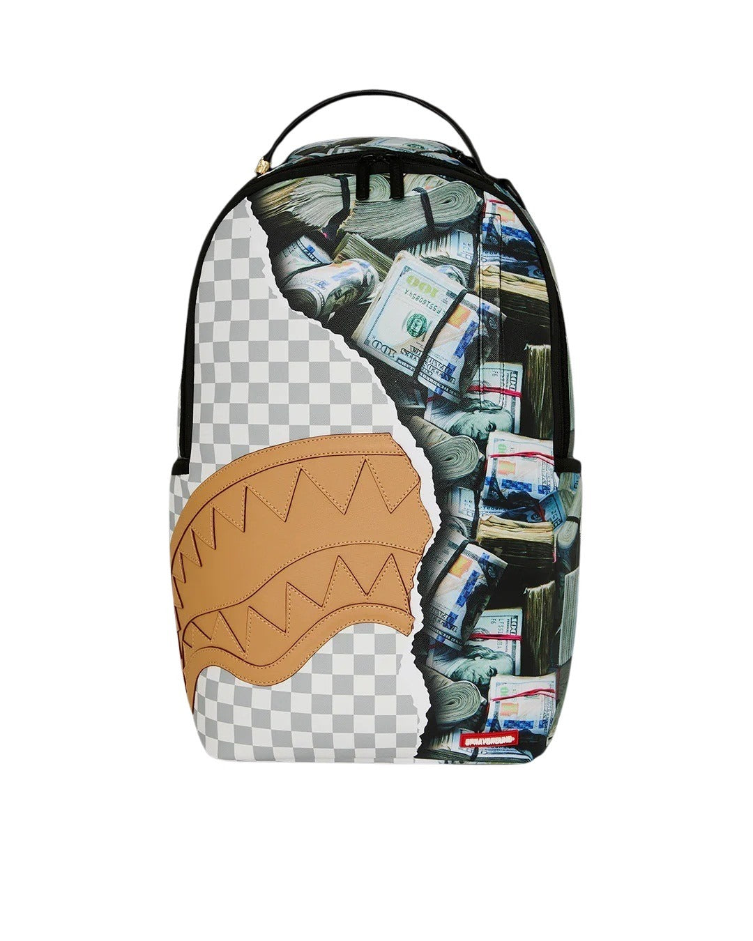 Cream Check Backpack Full Of Cash Sprayground