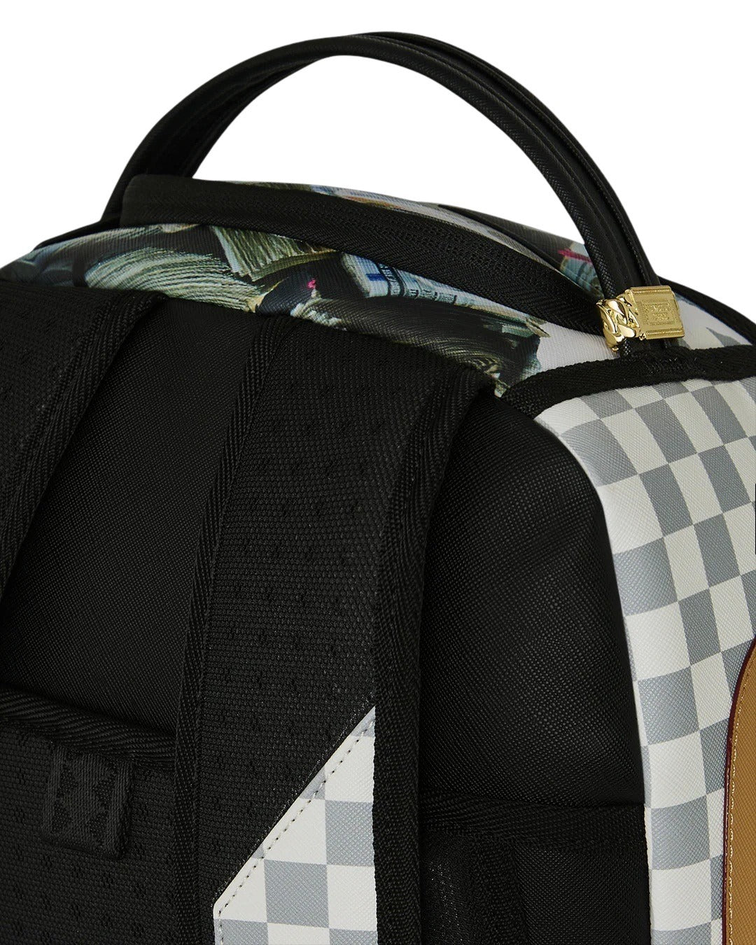 Cream Check Backpack Full Of Cash Sprayground