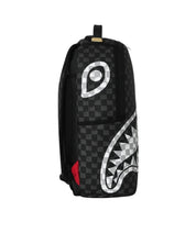 Black And White Drip Check Shark Sprayground Backpack
