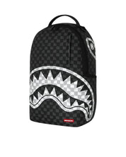 Black And White Drip Check Shark Sprayground Backpack